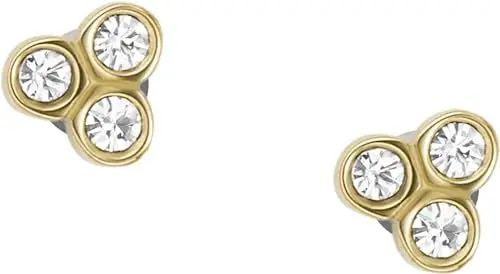 Produktbild: Fossil Ohrringe Für Frauen Sadie, Länge: 4.4mm, Breite: 4.8mm Gold-Edelstahl-Ohrringe, JF04110710