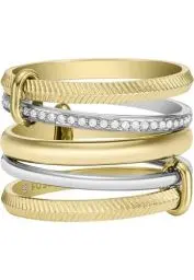 Produktbild: Fossil Prestack-Ring für Damen All Stacked Up Edelstahl Bicolor, JF045929989