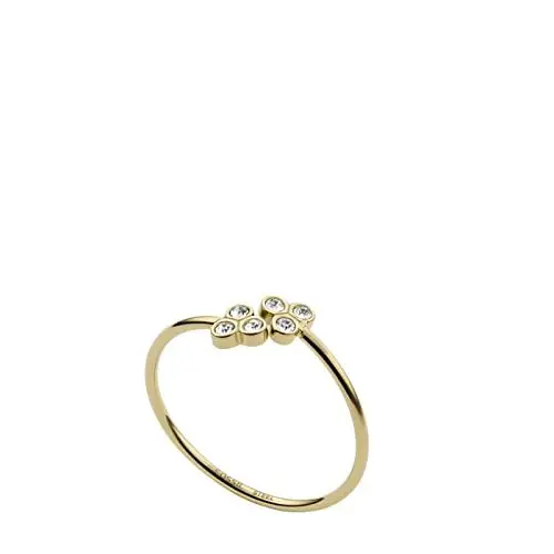 Produktbild: Fossil Ring Für Frauen Sadie, Länge: 20.40mm X 20.70mm (4/5In X 4/5In) Gold-Edelstahl-Ring, JF04114710