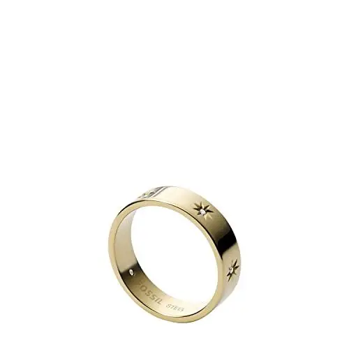 Produktbild: Fossil Ring Für Frauen Sutton, Breite: 3,6mm Gold-Edelstahl-Ring, JF03874710