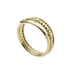 Produktbild: Fossil Ring Für Frauen Vintage Iconic, Höhe: 7,4mm Gold-Edelstahl-Ring, JF03801710