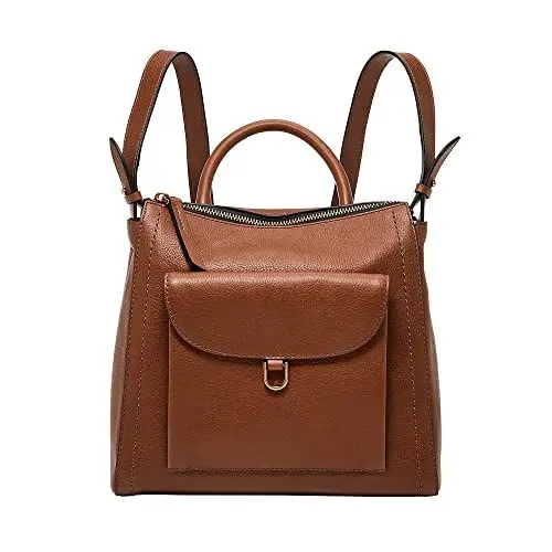 Produktbild: Fossil Tasche für Damen – Parker Öko-Leder-Mini-Rucksack, ZB1797200 – 25,4 cm L x 10,16 cm B x 23,50 cm H
