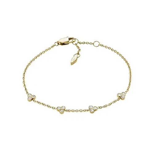 Produktbild: Fossil Women's Sutton Trio Glitz Gold-Tone Edelstahl Station Armband, JF04112710