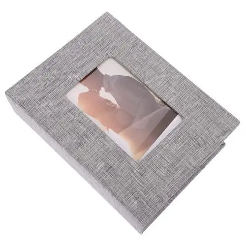 Produktbild: VOSAREA Leichtes und Kompaktes Fotoalbum mit Leineneinband Sammelalbum für Hochzeitsfotoalbum