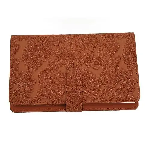Produktbild: Fotoalbum aus PU-Leder mit 96 Taschen, Fotoalbum mit 96 Taschen, Mehrfach Verwendbar für Kinokarten (Braunes Relief)