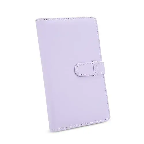 Produktbild: Fotoalbum für 3-Zoll-Film, Album mit 108 Taschen für Fuji-Film 12 11, PU-Leder-Fotobuch, Fotokartenordner mit Schloss (Lila)
