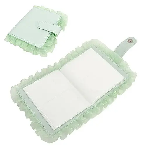 Produktbild: Fotoalbum mit 64 Fächern für Fujifilm -Kamera, Elegantes -Foto-Souveniralbum aus Spitze, 3-Zoll-Foto-Namenskartenhalter für Sofortbildkameras, Geschenke für Damen