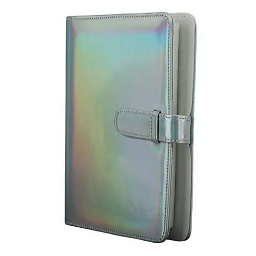 Produktbild: Fotoalbumbuch mit 256 Taschen, 4 X 3 Zoll PU, Verschleißfestes Mode--Bilderalbum, -Fotoalbum, für Fotos, Kinokarten, Bustickets, Bankkarten, Visitenkarten (Silber)