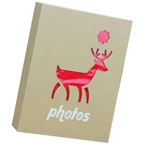 Produktbild: fotobuch selber machen Fotoalbum mit Leineneinband Hochzeitsfotoalben kreatives fotoalbum kinderfotoappart fotografieren für kinder Seite Fotobuch Weihnachtsfotobuch Kraftpapier NESTINGHO