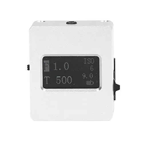 Produktbild: Fotometer, leichte Kamera Belichtungsmesser Blende Shutter Prioritätsmodi Aluminiumlegierung mit USB-Kabel für Fotogerät(Silber Weiss)