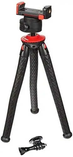 Produktbild: Fotopro – Tischstativ flexibel Kugelgelenk – UFO 2 Plus + Zubehör-Set für Smartphone (SJ-86) + Action Cam (GA-2)