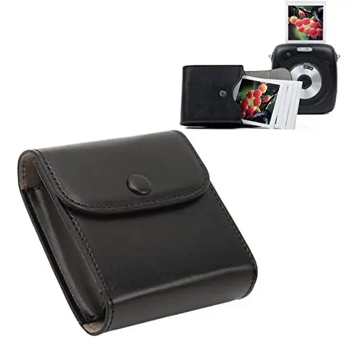 Produktbild: Fototasche für Fujifilm, Sofortbildkamera Film Fototasche für SQ10, Tragbare Foto Aufbewahrungstasche aus PU Leder mit Klappknopf Design (Leer)
