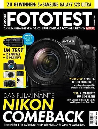 Produktbild: FOTOTEST - Das unabhängige Magazin für digitale Fotografie von IMTEST: FOTOTEST Ausgabe 04/23 Sport & Action