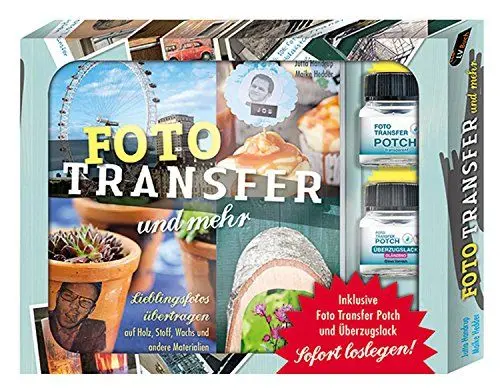 Produktbild: Foto-Transfer und mehr – Starterbox: Lieblingsfotos übertragen auf Holz, Stoff, Wachs und anderen Materialien.