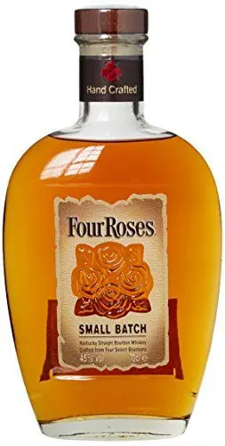 Produktbild: Four Roses Small Batch Kentucky Straight Bourbon Whiskey, Bourbon Whisky mit Honig- & Karamell-Note, 45% vol, Geschenk-Idee für Erwachsene, 1 x 0,7 l