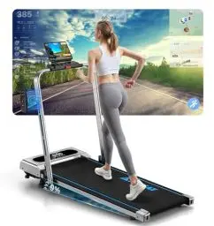 Produktbild: FOUSAE Laufband für Zuhause, 5 in 1 Walking Pad, 12km/h Klappbar Laufband mit 9% Steigung, 2.75HP Walking Machine & Büro mit LED-Anzeige, Fernbedienung und App, Bis 160 kg, Keine Installation