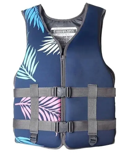 Produktbild: FOVIGUO Klassische Schwimmweste für Erwachsene, Schwimmweste, Rettungsweste für Erwachsene, Ideal für Bootfahren, Schwimmen, Wassersport(M)