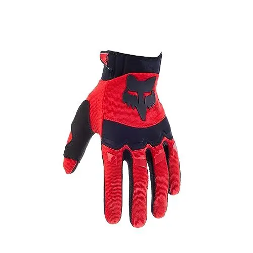 Produktbild: Fox Racing Dirtpaw Glove mit gepolsterten Knöcheln, gepolsterter Handfläche & hoher Flexibilität, Klettverschluss für sicheren Sitz, langlebige Materialien, Farbe: Fluorescent Red, Größe: L