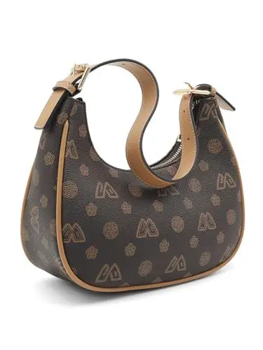 Produktbild: FOXLOVER Polene Halbmond Tasche Damen, Crossbody Leder Echt, Got Moon Bag, Shoulder Bag Women, PVC+PU Material