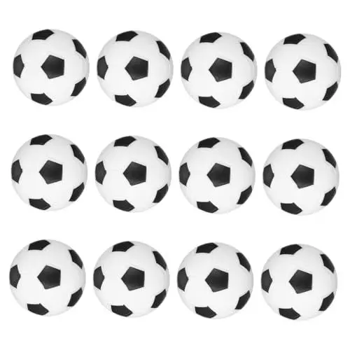 Produktbild: FOYTOKI Tischfußballspiel - 12-teiliges Set Fußbälle Für Den Tischfußballtisch Ideal Für Gruppenaktivitäten