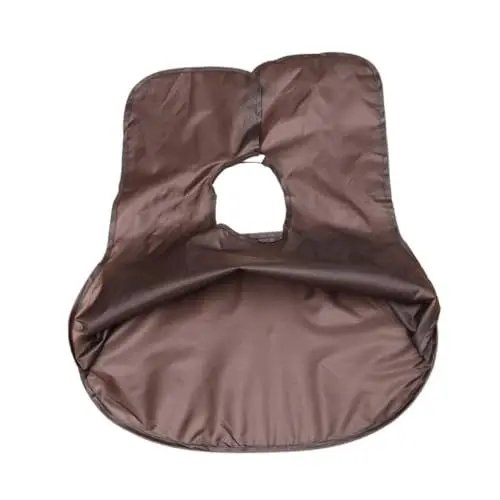 Produktbild: FOYTOKI 1Stk Rasiertuch haar kur haar pflege Bartpflegeprodukte Haarschnittfänger Bart schneiden Lätzchen Haarset Regenschirm zum Schneiden von Bart praktische Bartschürze Polyester Coffee