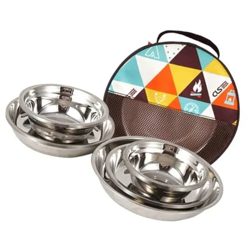 Produktbild: FOYTOKI Camping-kochgeschirr-set 17-teilig Edelstahl Picknickgeschirr Tragbares Grillbesteck-set Mit Tasche Für Outdoor-aktivitäten
