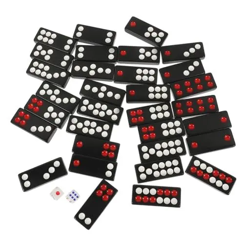 Produktbild: FOYTOKI 1satz Chinesisches Paigow-kit Mit Soliden Schwarzen Dominosteinen Traditionelles Brettspiel Für Freunde Familie Und Partys Für Gesellige Abende Und Unterhaltung