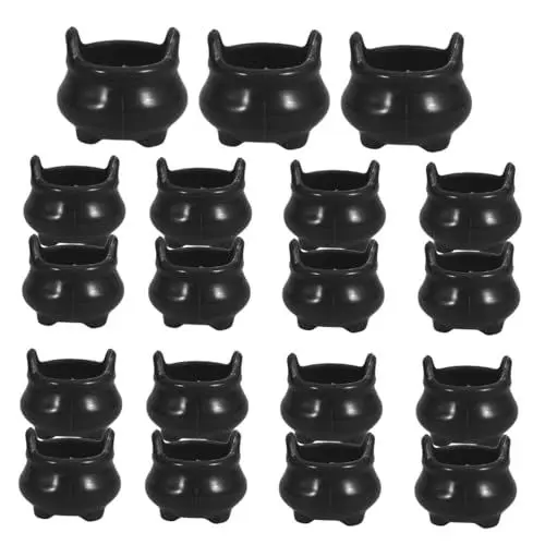 Produktbild: FOYTOKI Stück Halloween Kessel Miniatur Kessel Töpfe Für Halloween Dekorationen Für Partys Und Festivals
