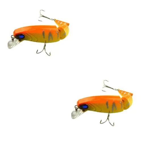 Produktbild: FOYTOKI 2 Stücke Swimbait Set Süßwasser Angeln Multi Abs Kunststoff Crankbait Für Bass Künstliche Köder Haken Süßwasser Tackle