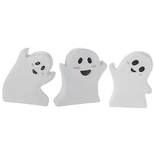 Produktbild: FOYTOKI Halloween Dekorationen 3 Stücke Geist Zeichen Tabletop Ornamente Spooky Room Decor