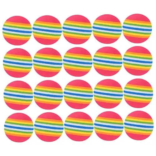 Produktbild: FOYTOKI 2 Sets Regenbogenfarbenes Eva 42 Mm Golf-trainingssafe Für Jungen Und Mädchen Erwachsene 20 Stück * 2