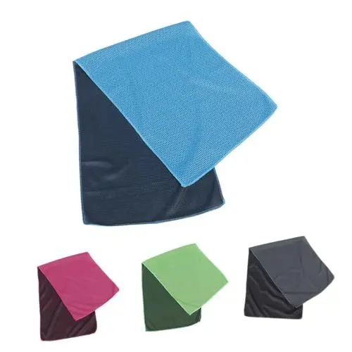 Produktbild: FOYTOKI 4Stücke Teiliges Mikrofaser Kühlhandtuch Schnell Trocknend und Atmungsaktiv für Sport Fitness und Outdoor Aktivitäten Leuchtenden Farben