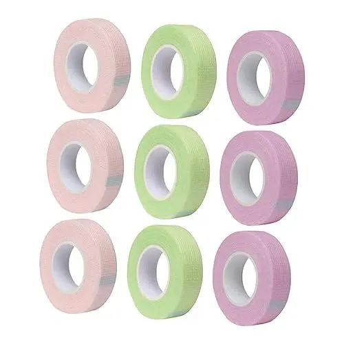 Produktbild: FOYTOKI 9 Rollen Wimpernband Selbstklebendes Gewebeband Pfropf Wimpernwerkzeug Wimpernverlängerungswerkzeuge Unter Der Augenklappe Unter Wimpernbändern Für Wimpernvliese Wimpernband