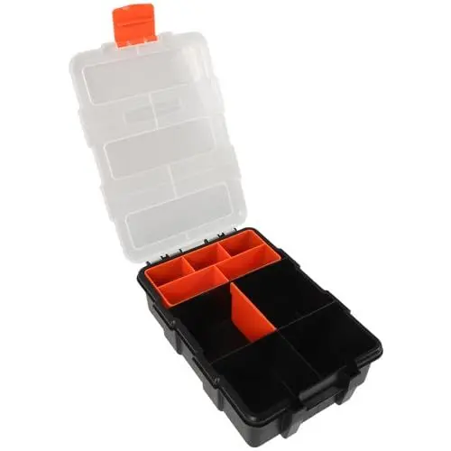 Produktbild: FOYTOKI Box Werkzeugkasten Bastel Organizer Fach Organizer Schraubenkoffer Kleiner Werkzeug Organizer Bastel Aufbewahrungsbehälter Werkzeug Organizer Organizer Teile