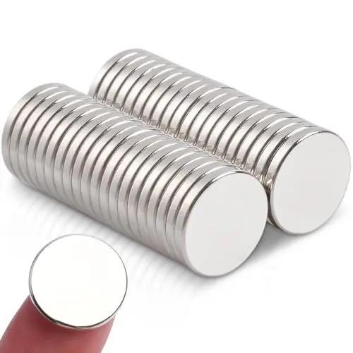 Produktbild: FPMYB 40 Stück Magnete Stark Groß 15x2mm Neodym Magnete Extra Stark, Kleine Magnete Runde Starke Magnete für Kühlschrank, Magnettafel, Whiteboard, Küche, Basteln, Lager, Büro