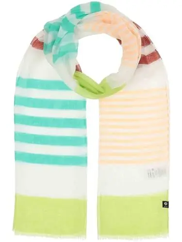 Produktbild: FRAAS Damen Schal gestreift - 50 x 180 cm - nachhaltig aus recyceltem Polyester - Perfekt für den Sommer - Sustainability Edition Honest White