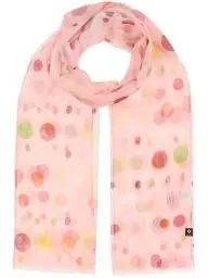 Produktbild: FRAAS Damen Schal mit bunten Punkten - 50 x 180 cm - nachhaltig aus recyceltem Polyester - Perfekt für den Sommer - Sustainability Edition Blossom