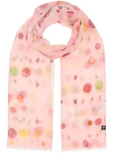 Produktbild: FRAAS Damen Schal mit bunten Punkten - 50 x 180 cm - nachhaltig aus recyceltem Polyester - Perfekt für den Sommer - Sustainability Edition Blossom