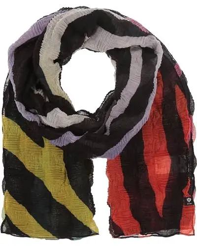 Produktbild: FRAAS Stola im Zebra-Design - 55 x 165 cm - leichter Schal mit Crinkel-Effekt - Sustainability Edition Diva Pink