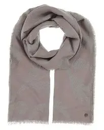 Produktbild: FRAAS Stola mit Ranken-Muster - 70 x 180 cm - leichter Woll-Schal für festliche Momente Morning Grey
