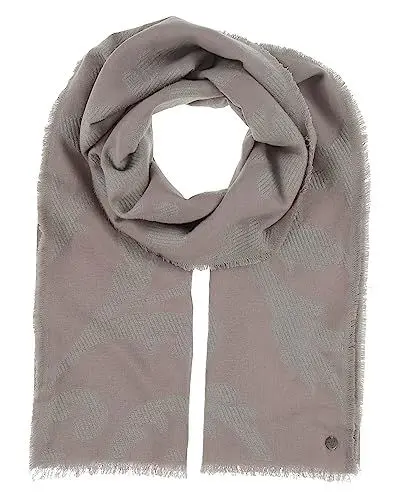 Produktbild: FRAAS Stola mit Ranken-Muster - 70 x 180 cm - leichter Woll-Schal für festliche Momente Morning Grey