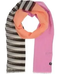 Produktbild: FRAAS Stola mit maritimem Design - 50 x 180 cm - leichter Schal mit Streifen - Sustainability Edition Orchid Pink