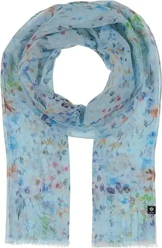 Produktbild: FRAAS Stola mit zartem Blumen-Print - 50 x 180 cm - leichter Schal für Frühling und Sommer - Sustainability Edition