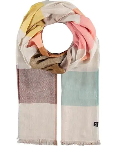 Produktbild: FRAAS Sustainability Edition - Schal mit XL-Karos - Made in Germany Apricot Shot