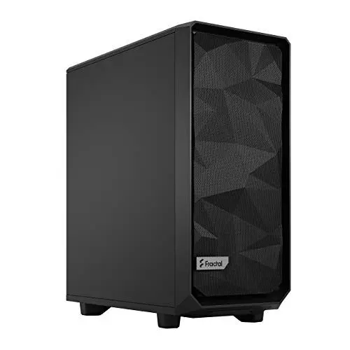 Produktbild: FRACTAL Design Meshify 2 Compact Black, Flexibles ATX High-Airflow Mid Tower Computer Gehäuse, schwarz FD-C-MES2C-01