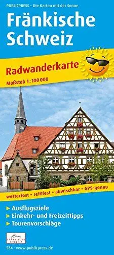 Produktbild: Fränkische Schweiz: Radkarte mit Ausflugszielen, Einkehr- & Freizeittipps sowie Mountainbike- und Rennradrouten, E-Bike-Verleih- und Ladestationen, ... reissfest, abwischbar, GPS-genau. 1:100000