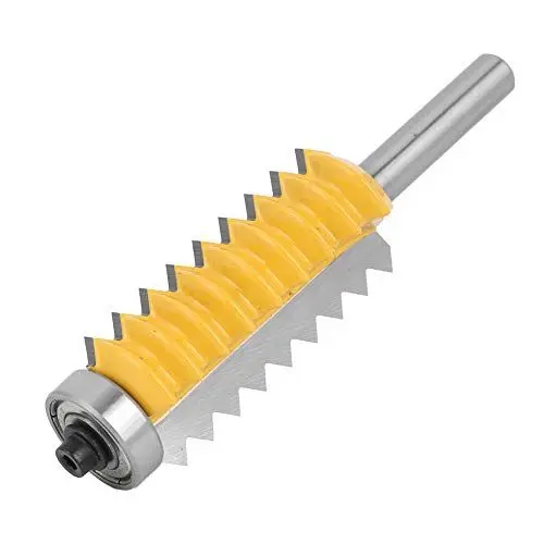Produktbild: Fräser Bit Set, 8 Schaft Holzbearbeitungs Fräser, Schiene Holm Fräser Umkehrbar Fingerleim Verbindungs Fräser, Holzbearbeitungs Fräser für Faserplatten mittlerer Dichte, Massivholz(8 x 55)