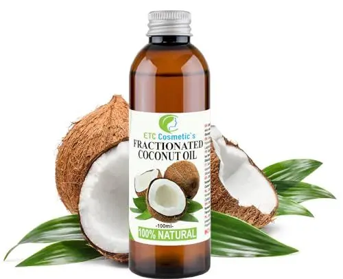 Produktbild: Fraktioniertes Kokosöl (Natural Fractionated Coconut Oil) – 100 ml – rein, 100% natürlich