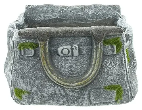 Produktbild: FRANK FLECHTWAREN Origineller Pflanztopf, Pflangefäss Pflanzer Handtasche Optik 28 x 18 x 16 cm