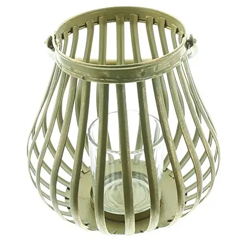 Produktbild: FRANK FLECHTWAREN Windlicht Goldschein